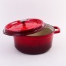 Кастрюля чугун 4,7 л эмаль/покрытие красная Mayer&Boch (40633)