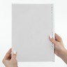Обложки картон. для переплета А4 к-т 100 шт. тисн. под кожу 230 г/м2 белые Brauberg 530838 (1) (89952)