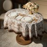 Скатерть овальная " royal garden" 140х180см ,белый ,100% хлопок ,твил с пропиткой Lefard (850-754-25)