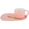 Чайный набор "break time" на 1пер. 3пр. 200мл, розовый Lefard (90-1011)