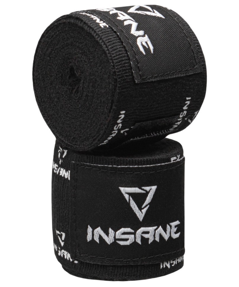 Бинт боксеркий INSANE PRINT, хлопок/нейлон, черный, 3,5 м (2108811)