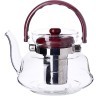 Заварочный чайник 3пр 1,2л стек н/с LR (60082)