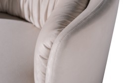 Кресло поворотное велюр кремовый 76*72*71см (TT-00016097)