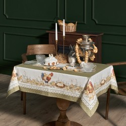 Скатерть "золотая курочка" 110х140см, 100% хлопок, твил, с пропиткой Lefard (850-767-20) Скатерть "золотая курочка" 110х140см, 100% хлопок, твил, с пропиткой Lefard (850-767-20)
