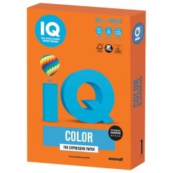 Бумага цветная для принтера IQ Color А3, 80 г/м2, 500 листов, оранжевая, OR43 (65429)
