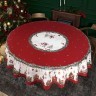 Скатерть  d220cm круглая, "щелкунчик" цвет: красный, полиэстер 100% Lefard (986-005-26)