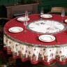 Скатерть  d220cm круглая, "щелкунчик" цвет: красный, полиэстер 100% Lefard (986-005-26)