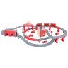 Железная дорога игрушка "Служба спасения, 92 предмета", на батарейках со звуком (G201-003)