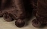 Плед с помпонами "горький шоколад" 200*220 см. SANTALINO (981-012)
