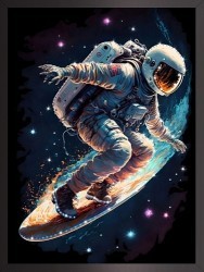 Картина По волнам космоса с кристаллами Swarovski (3334)