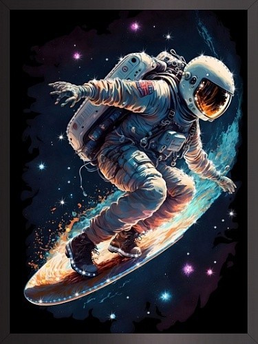 Картина По волнам космоса с кристаллами Swarovski (3334)