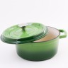 Кастрюля чугун 2,6 л эмаль/покрытие зелёная Mayer&Boch (40628)