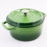 Кастрюля чугун 2,6 л эмаль/покрытие зелёная Mayer&Boch (40628)