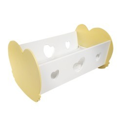 Кроватка-люлька для кукол Мини, цвет: нежно-желтый (PFD120-35M)
