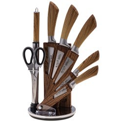 Набор ножей agness с ножницами и мусатом на пластиковой подставке, 8 предметов Agness (911-640)