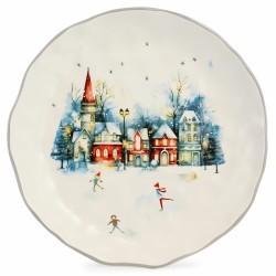 Тарелка обеденная agness "с новым годом!" 28*4 см Agness (358-2334)