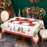 Скатерть "с новым годом" 140х180см, красный, 100% хлопок,твил пропитка Lefard (850-763-2)