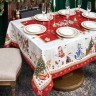 Скатерть "с новым годом" 140х180см, красный, 100% хлопок,твил пропитка Lefard (850-763-2)