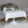 Скатерть  160х300 cm прямоугольная, "феерия. серебро", цвет: белый, tm lefard, полиэстер 100% (кор=1 Lefard (986-004-22)