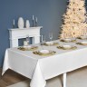 Скатерть  160х300 cm прямоугольная, "феерия. серебро", цвет: белый, tm lefard, полиэстер 100% (кор=1 Lefard (986-004-22)