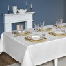 Скатерть  160х300 cm прямоугольная, "феерия. серебро", цвет: белый, tm lefard, полиэстер 100% (кор=1 Lefard (986-004-22)