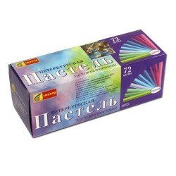 Пастель сухая художественная Спектр Петербургская 72 цвета круглое сечение (64968)