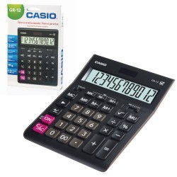 Калькулятор настольный Casio GR-12-W-EP 12 разрядов 250380 (64920)