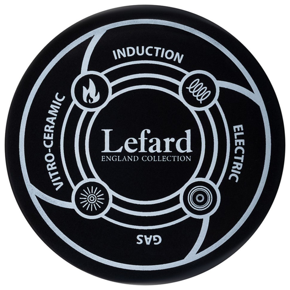 Кастрюля эмалированная lefard с крышкой, серия royal garden 4,8л, диа.22см подходит для индук.пл Lefard (950-674)