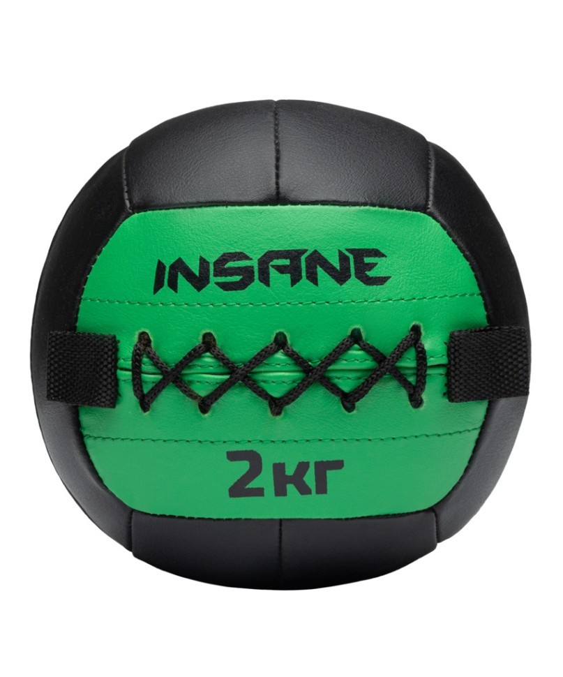 Медбол INSANE IN24-WB100, 2 кг, зеленый (2111034)