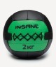 Медбол INSANE IN24-WB100, 2 кг, зеленый (2111034)