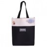 Рюкзак BRAUBERG COMBO сумка-шоппер косметичка белый/черный 42х30х14 см 271660 (1) (93230)