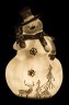 Фигурка с подсветкой "снеговик" высота=32 см. (кор=6шт.) Lefard (174-370)