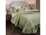 Комплект на кровать из покрывала и 2-х нав "барокко" 250х230,50х70-2шт,зелёный, 100% пэ SANTALINO (850-903-57)