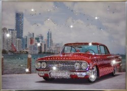 Картина Авто классика с кристаллами Swarovski (1049)