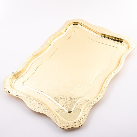 Поднос золотой 48 см нерж/ст Mayer&Boch (40722)