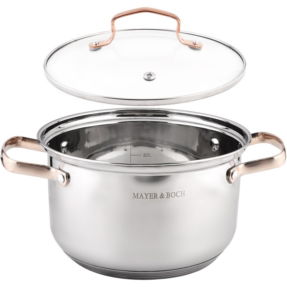 Кастрюля 2л нерж/ст с крышкой (9-40457-2)