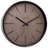 Часы настенные Troykatime (Troyka) круг коричневые черная рамка 30,5х30,5х5 см 455741 (1) (89888)