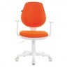 Кресло детское Brabix Fancy MG-201W ткань оранжевое 532410 (1) (84682)