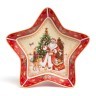 Блюдо-звезда lefard "дед мороз" 28*28*5 см красное Lefard (85-2081)