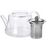 Заварочный чайник 3пр 850мл стек н/с LR (60077)
