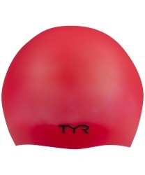 Шапочка для плавания Wrinkle Free Silicone Cap, силикон, LCS/610, красный (724345)