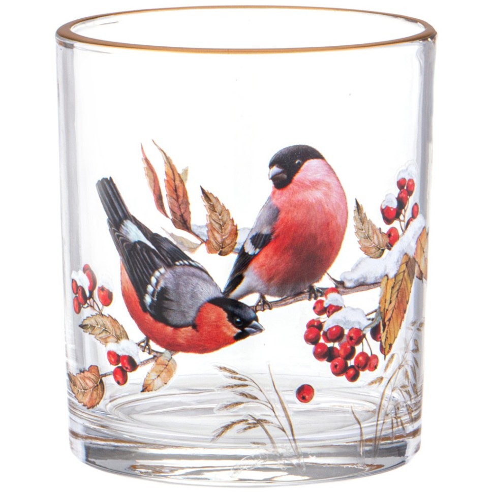 Набор стаканов из 4-х шт. "снегири" 320 мл Lefard (887-445)