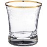 Набор стаканов из 6 шт."тюльпан азур" золото 240 мл Алешина Р.р. (484-660)