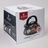 Чайник agness "белые маки" со свистком 3 л Agness (916-437)