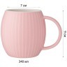Кружка lefard coffemania 340мл, розовая (90-1090) 