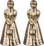 Набор колокольчиков из 2 шт."дама" высота=13 см. (кор=30набор.) Sri Ram (878-109)
