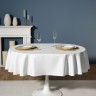 Скатерть  140х180 cm овальная, "феерия. серебро", цвет: белый, tm lefard, полиэстер 100% Lefard (986-004-27)