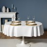 Скатерть  140х180 cm овальная, "феерия. серебро", цвет: белый, tm lefard, полиэстер 100% Lefard (986-004-27)
