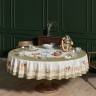 Скатерть круглая "золотая курочка" 220см, 100% хлопок, твил с пропиткой Lefard (850-767-29)