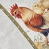 Скатерть круглая "золотая курочка" 220см, 100% хлопок, твил с пропиткой Lefard (850-767-29)